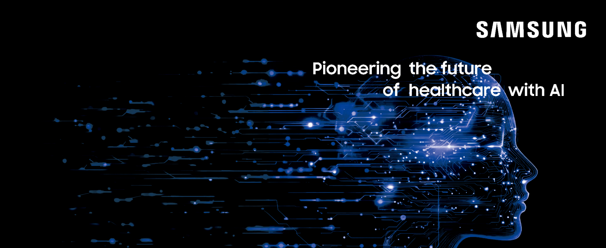 Samsung AI healthcare promotional visual